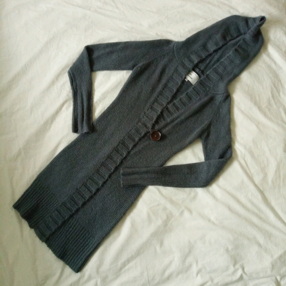 Urban Behavior Long Cardigan Grey - Picture 3 of 9